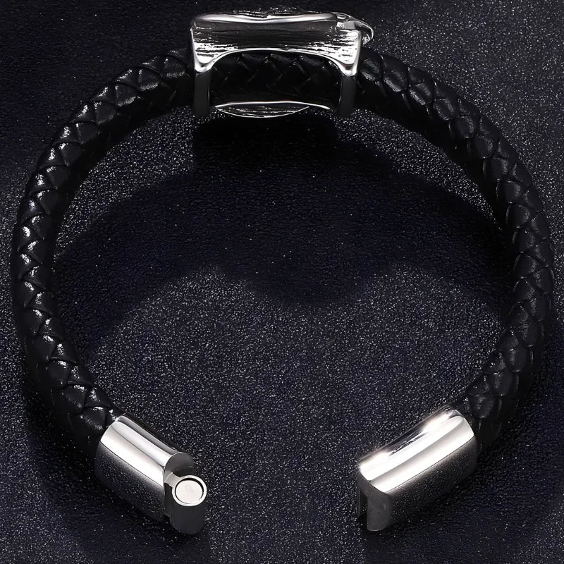 fermeture bracelet cuir aigle