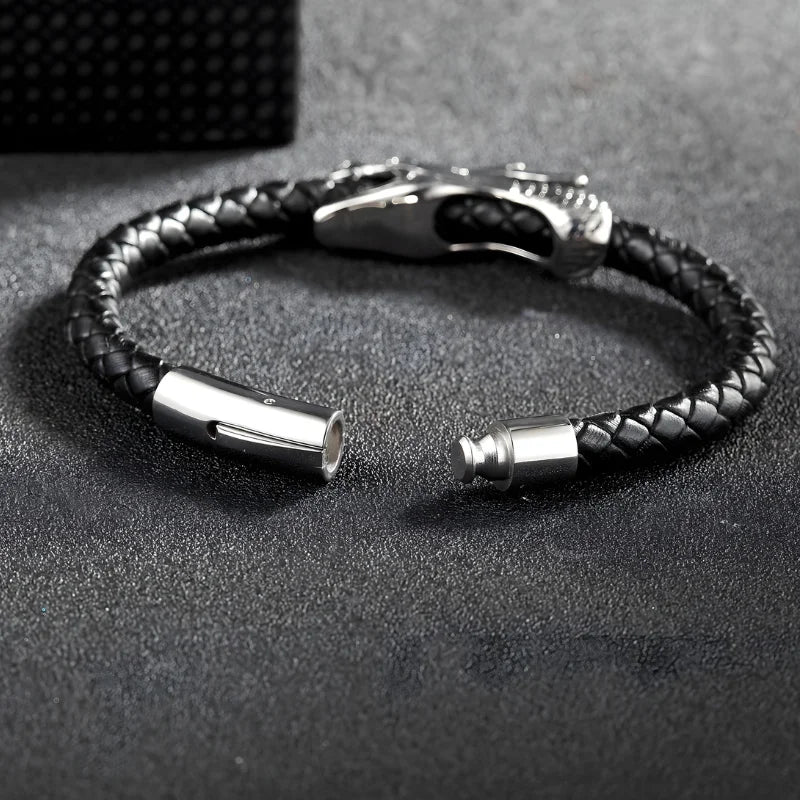fermeture bracelet cuir dragon