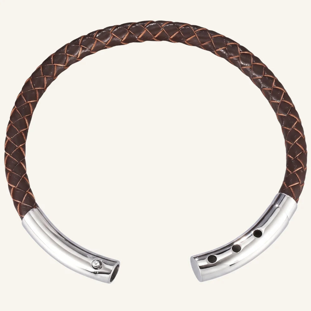 ouverture bracelet cuir fin ajustable