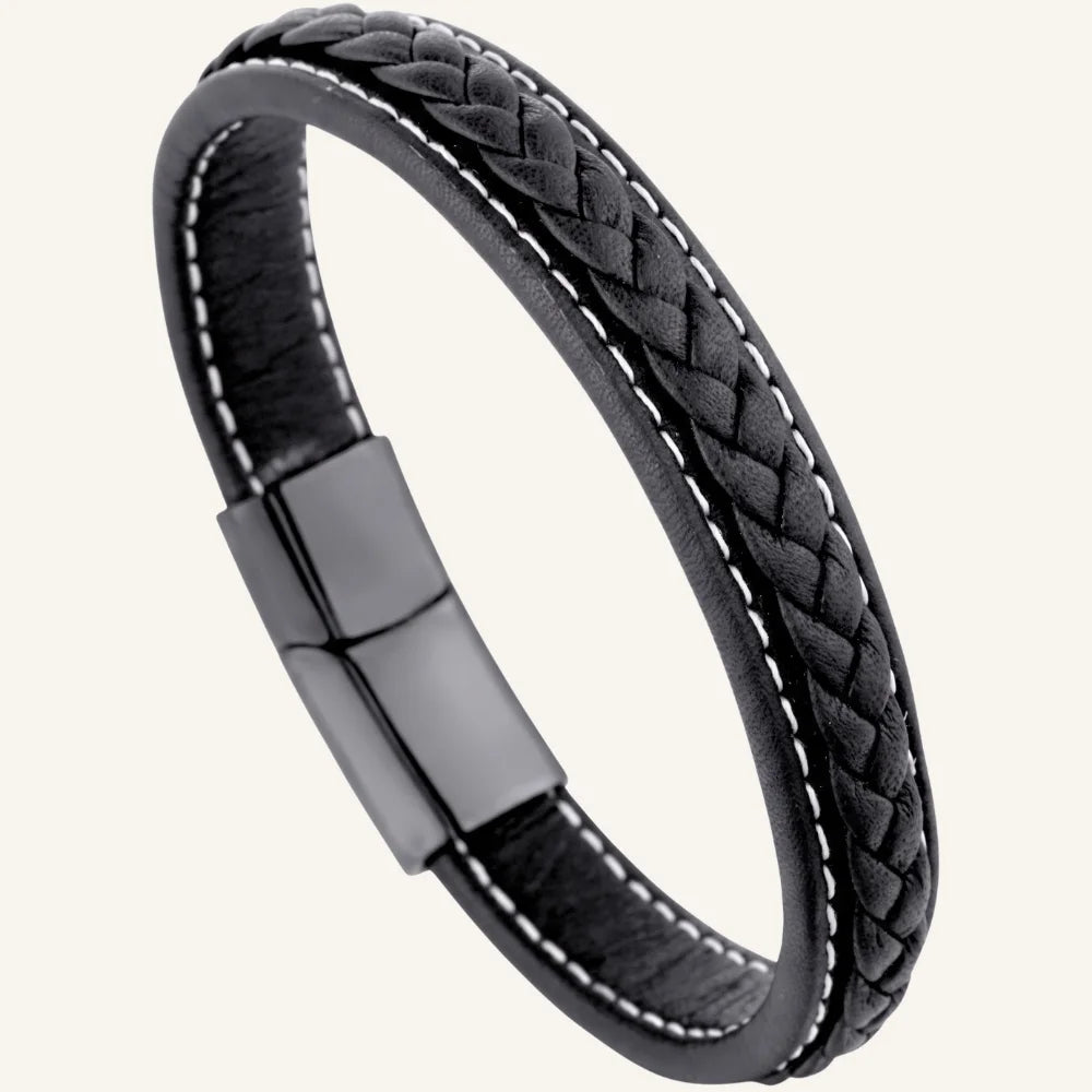 produit bracelet cuir surpiqué Image