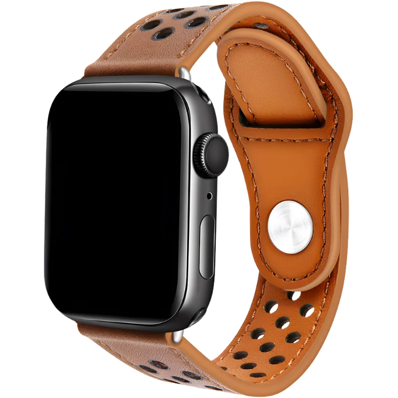 produit bracelet en cuir pour apple watch respirant Image